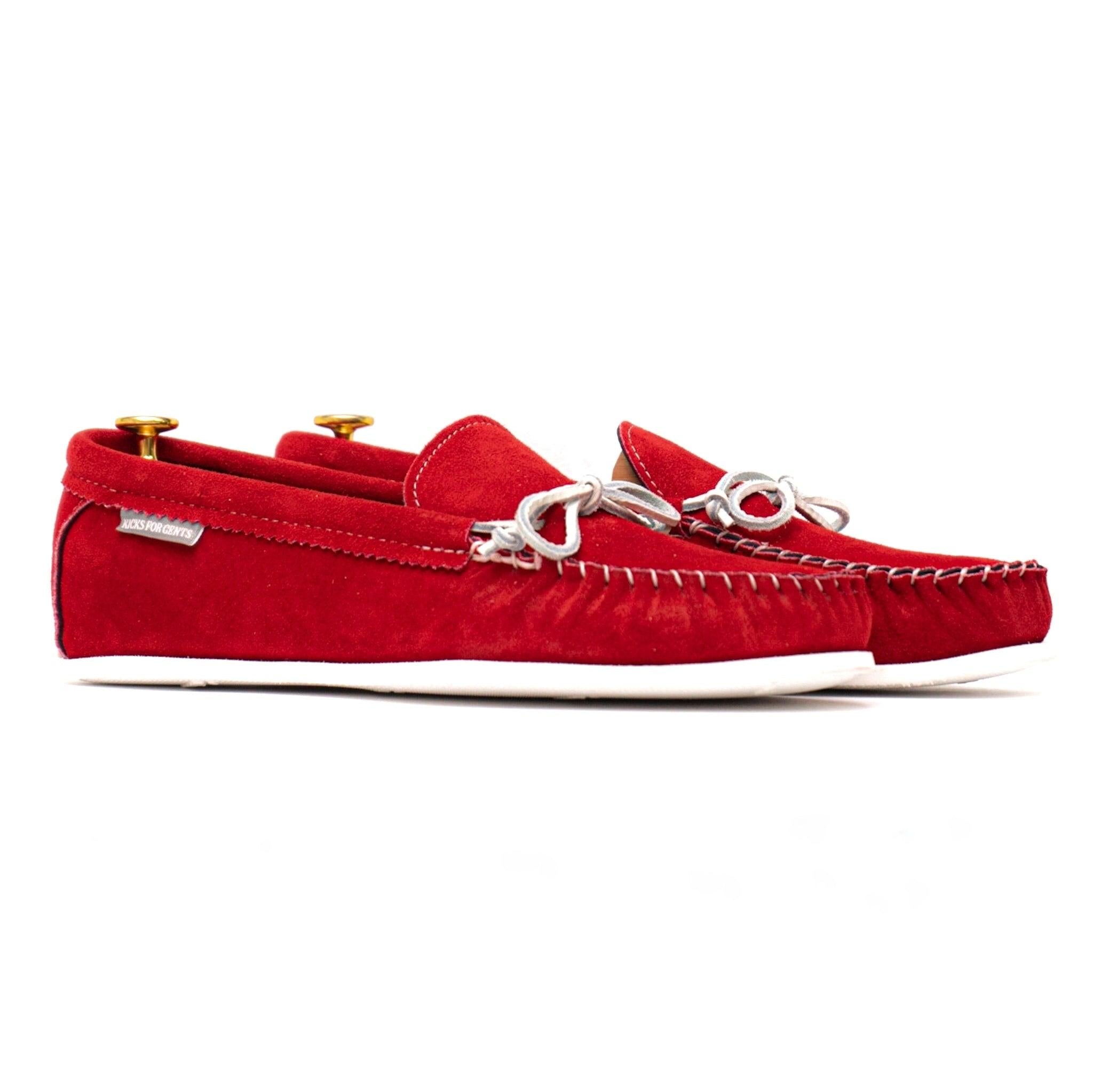 Flibbers and Jibbitz on red suede skate shoes, Red suede sk…