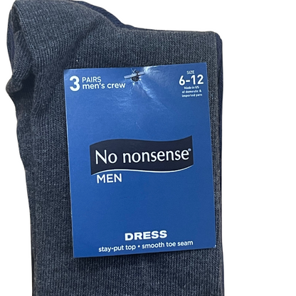 No nonsense® Cotton Crew Dress Socks 3 Pair Pack