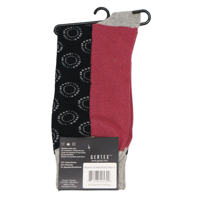 D&CO Pattern Cotton Dress Socks - 3 Pairs