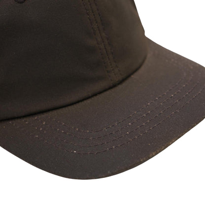 Gorra de béisbol impermeable de algodón Oilskin, hebilla ajustable, sombrero hecho a mano 