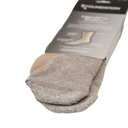 FOUNDATION® HEALTHY SOLES CIRCULATION ANKLE SOCKS - BEIGE