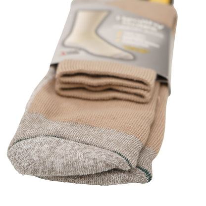 FOUNDATION® HEALTHY SOLES CIRCULATION ANKLE SOCKS - BEIGE