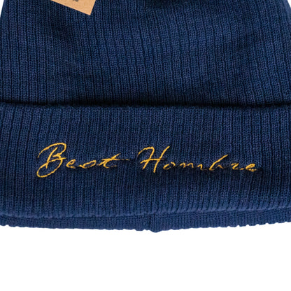 100% Organic Cotton Ribbed Cuffed Beanie Hat