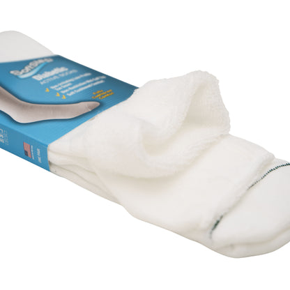 FOUNDATION® SOFTSTEP® DIABETIC ACTIVE CREW SOCKS - WHITE