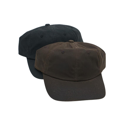 Gorra de béisbol impermeable de algodón Oilskin, hebilla ajustable, sombrero hecho a mano 