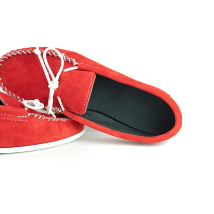 Spring Grove USA Moccasins - Red Suede - Kicks For Gents - Shoes - MADE IN USA, Sneaker