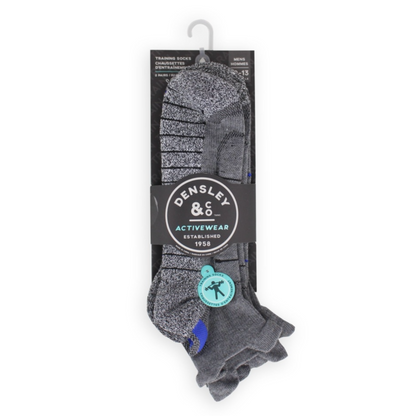 D&CO Training Ankle Socks- Performance Poly Blend - Technical - 2 PK