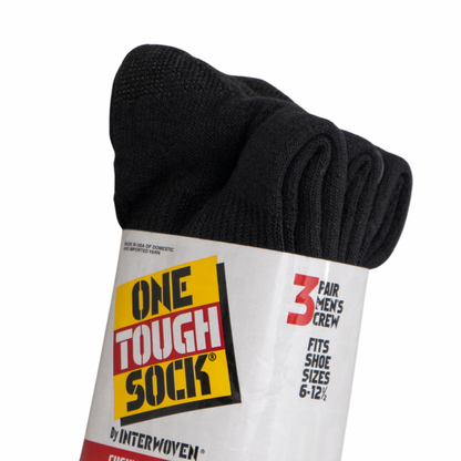 INTERWOVEN "ONE TOUGH SOCK" CASUAL COTTON CUSHION CREW