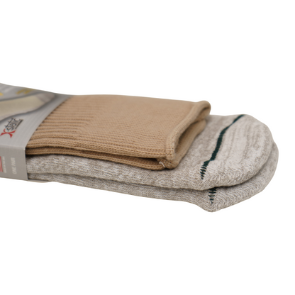 FOUNDATION® HEALTHY SOLES CIRCULATION CREW SOCKS - BEIGE