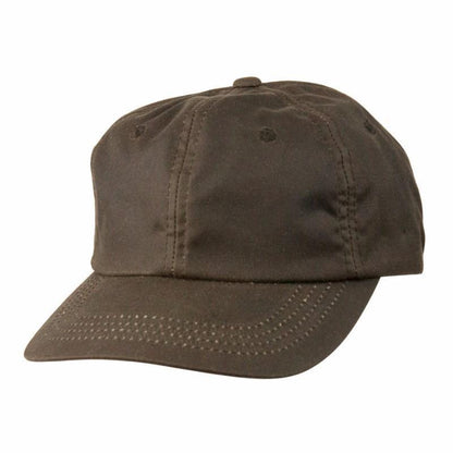 Gorra de béisbol impermeable de algodón Oilskin, hebilla ajustable, sombrero hecho a mano 