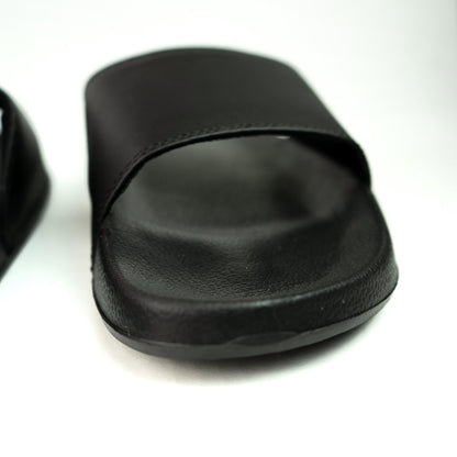 Minimalist Slides - Black - Cushioned Strap - EVA Sole - Eco-Friendly