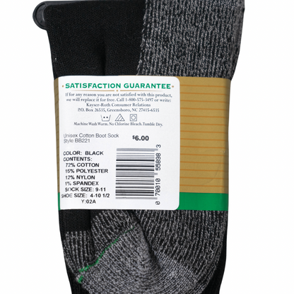 BURLINGTON® Heavy Duty Boot Sock - Cotton Crew - Unisex