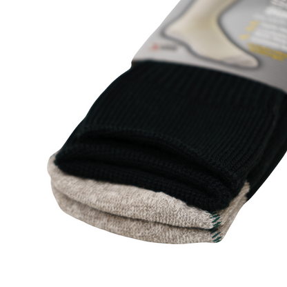 FOUNDATION® HEALTHY SOLES CIRCULATION CREW SOCKS - BLACK