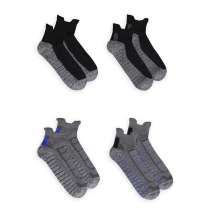 D&CO Training Ankle Socks- Performance Poly Blend - Technical - 2 PK