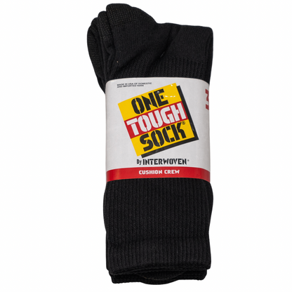 INTERWOVEN "ONE TOUGH SOCK" CASUAL COTTON CUSHION CREW